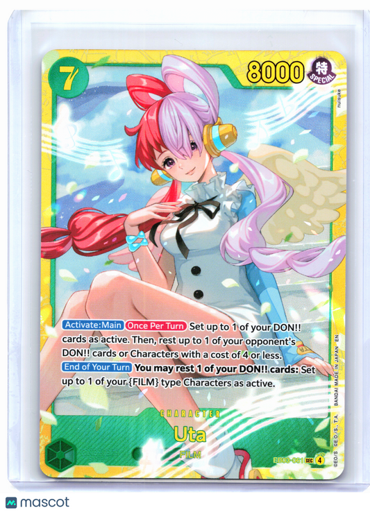 2026 One Piece Card Game—Uta #EB03-061 Heriones Edition—Secret Rare Foil
