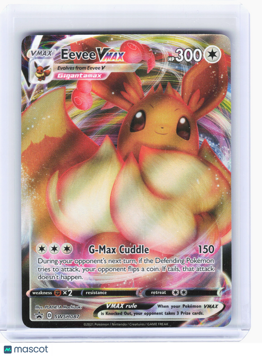2021 Pokemon—Eevee VMAX #SWSH087 Sword & Shield Promos—Black Star Promo Holo