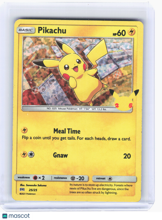 2021 Pokemon—Pikachu #25/25 McDonald's 25th Anniversary Promos—Promo Holo [MP]