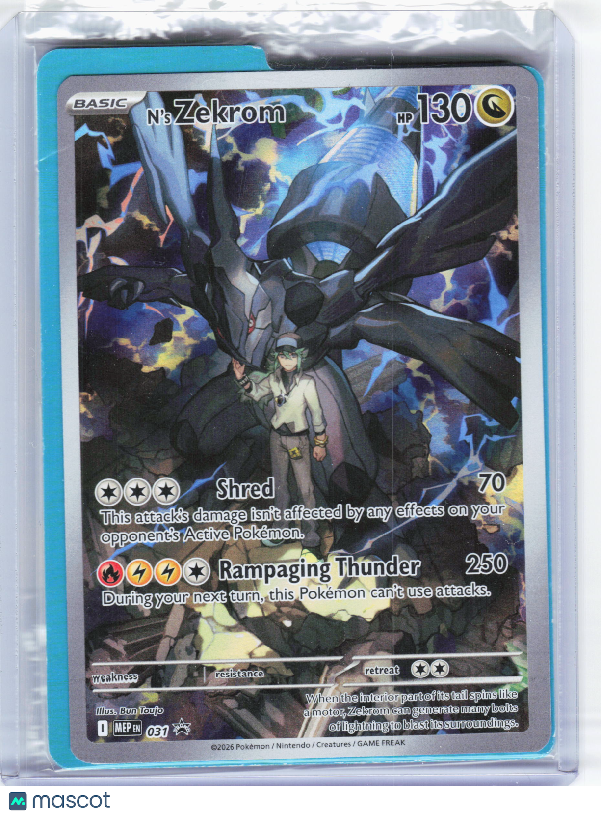 2026 Pokemon—N's Zekrom #031 Mega Evolution Promo—Black Star Promo Holo [Sealed]