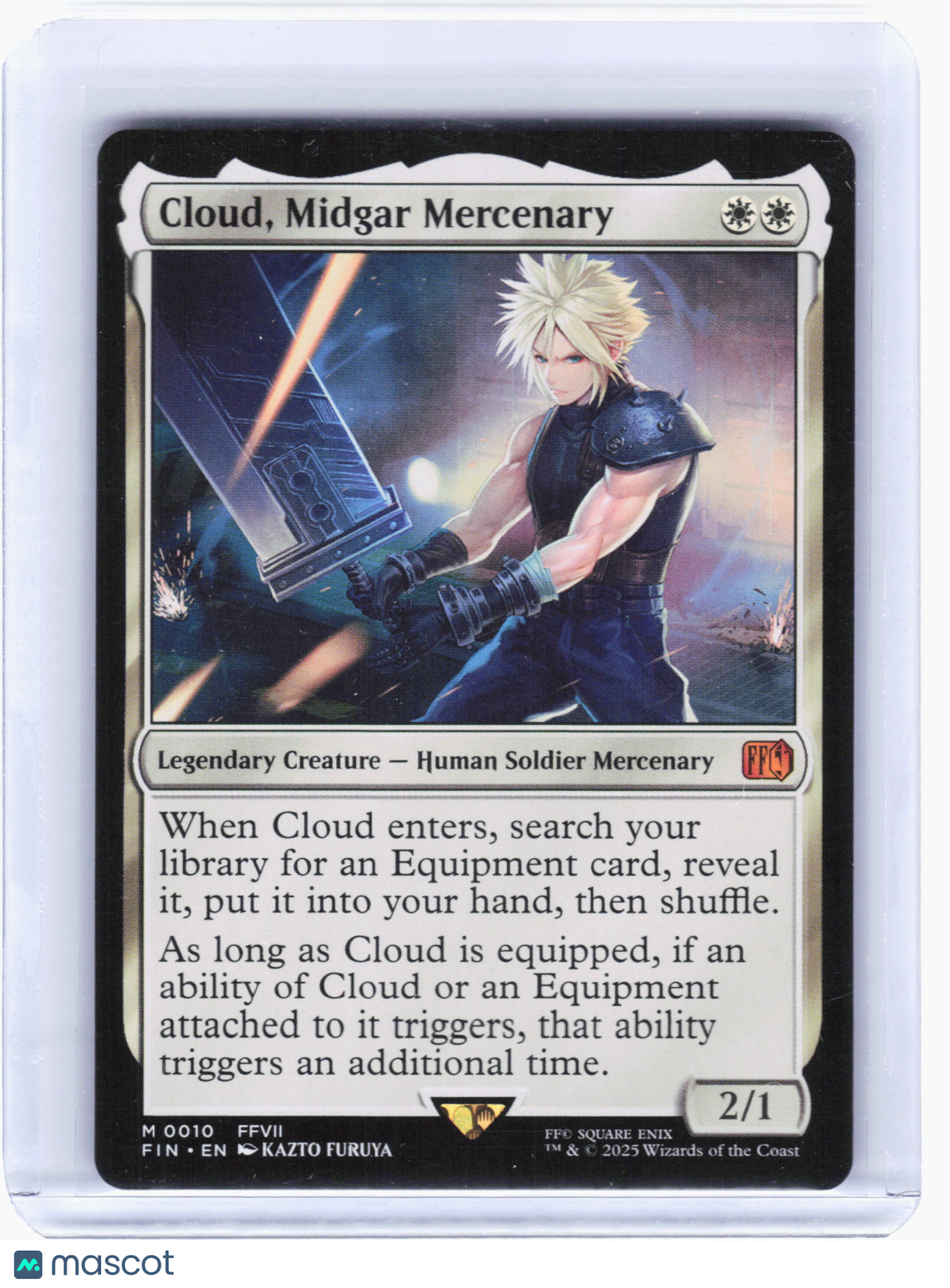 2025 Magic: TG—Cloud, Midgar Mercenary #10 FINAL FANTASY—Mythic Nonfoil