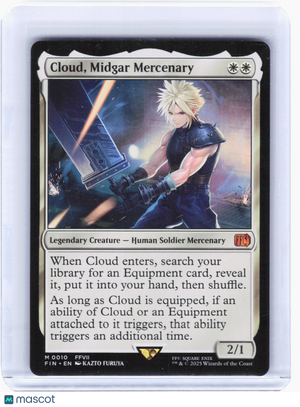 2025 Magic: TG—Cloud, Midgar Mercenary #10 FINAL FANTASY—Mythic Nonfoil