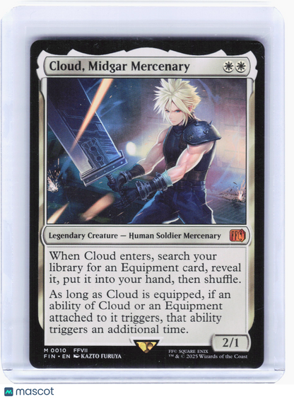 2025 Magic: TG—Cloud, Midgar Mercenary #10 FINAL FANTASY—Mythic Nonfoil