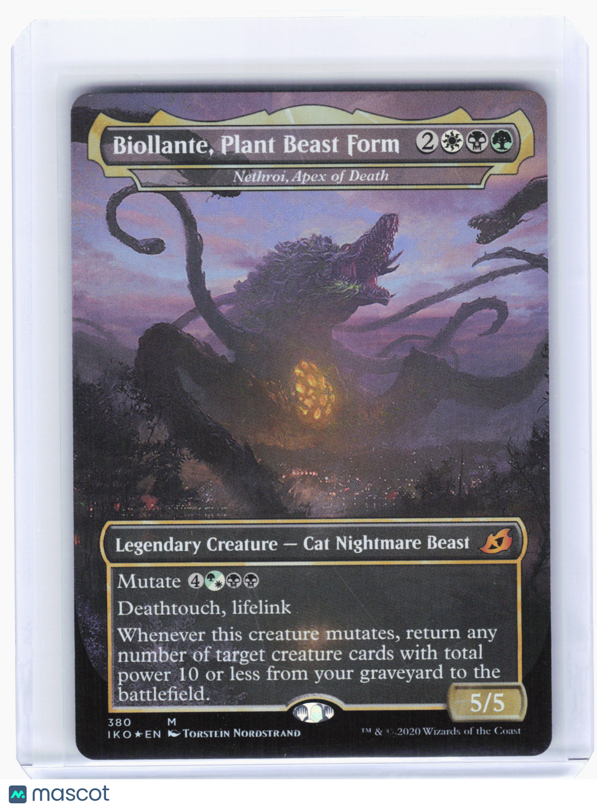 2020 Magic: TG—Biollante, Plant Beast Form #380 IKO—Mythic Foil (Borderless)