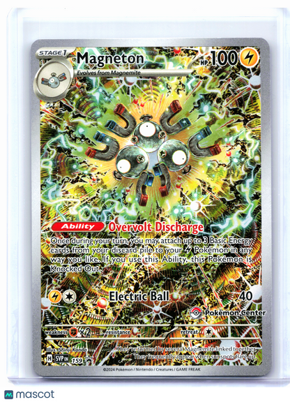 2024 Pokemon—Magneton (Pokémon Center Exclusive) #159 SVP—Black Star Promo Holo