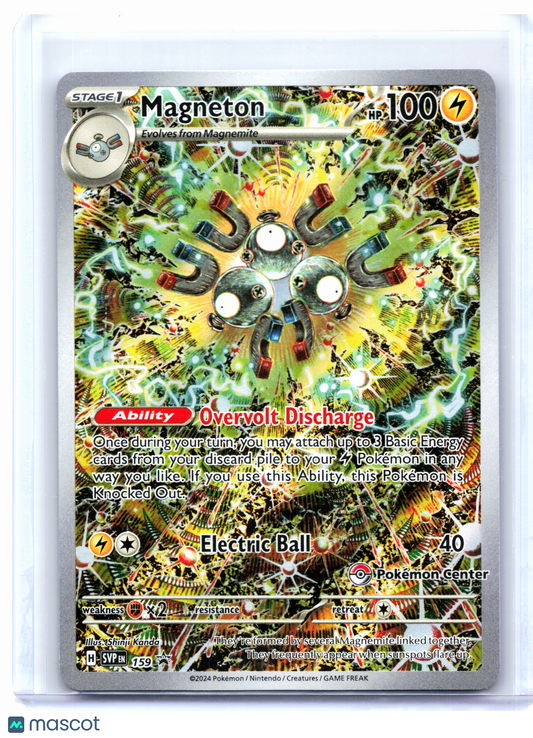 2024 Pokemon—Magneton (Pokémon Center Exclusive) #159 SVP—Black Star Promo Holo