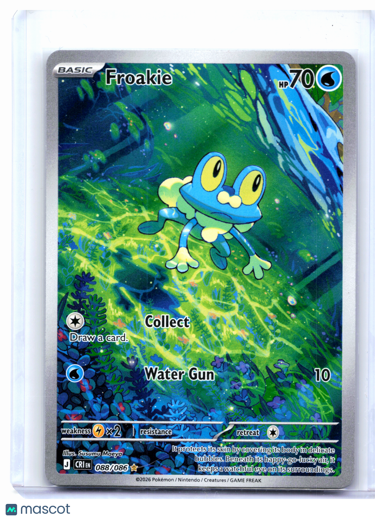 2026 Pokemon—Froakie #088/086 Chaos Rising—Illustration Rare Holo