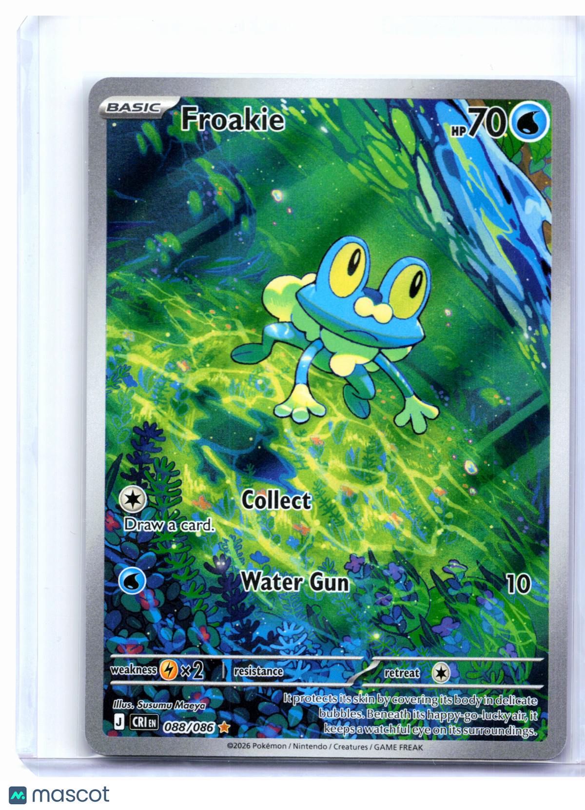 2026 Pokemon—Froakie #088/086 Chaos Rising—Illustration Rare Holo