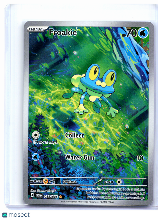 2026 Pokemon—Froakie #088/086 Chaos Rising—Illustration Rare Holo