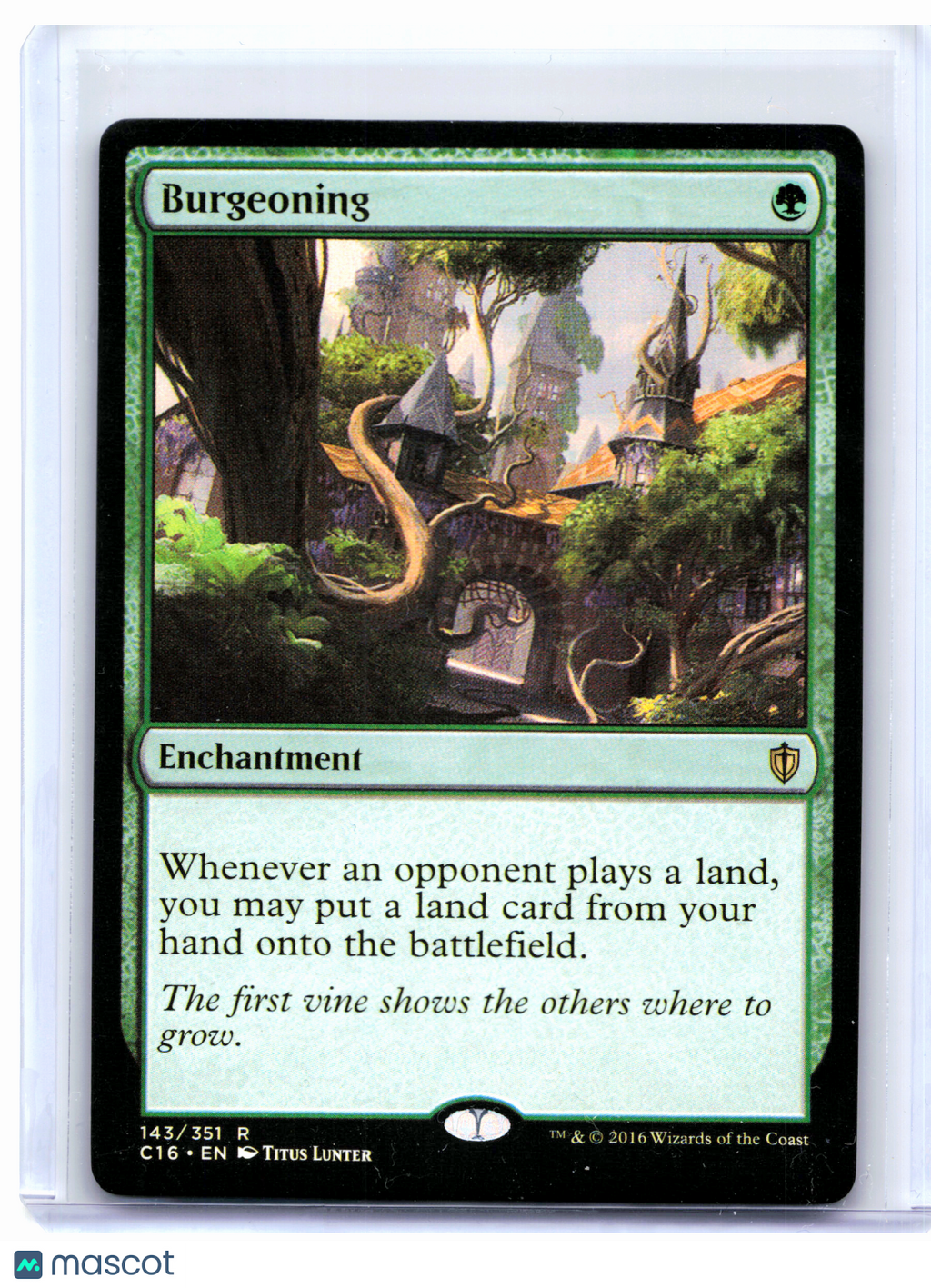 2016 Magic: The Gathering—Burgeoning #143 Commander 2016—Rare Nonfoil