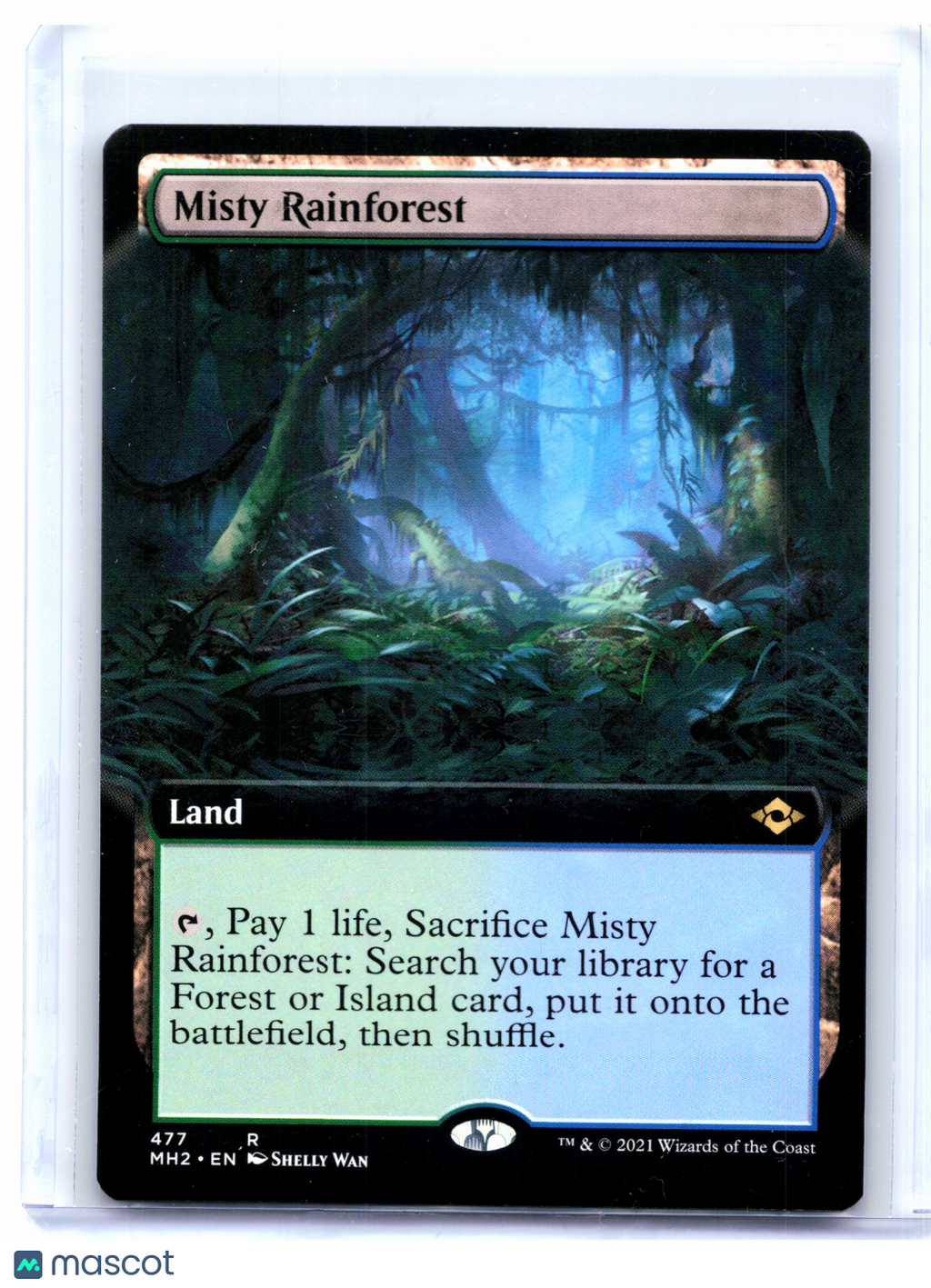 2021 Magic: TG—Misty Rainforest (Extended Art) #477 Modern Horizons 2—Rare Foil