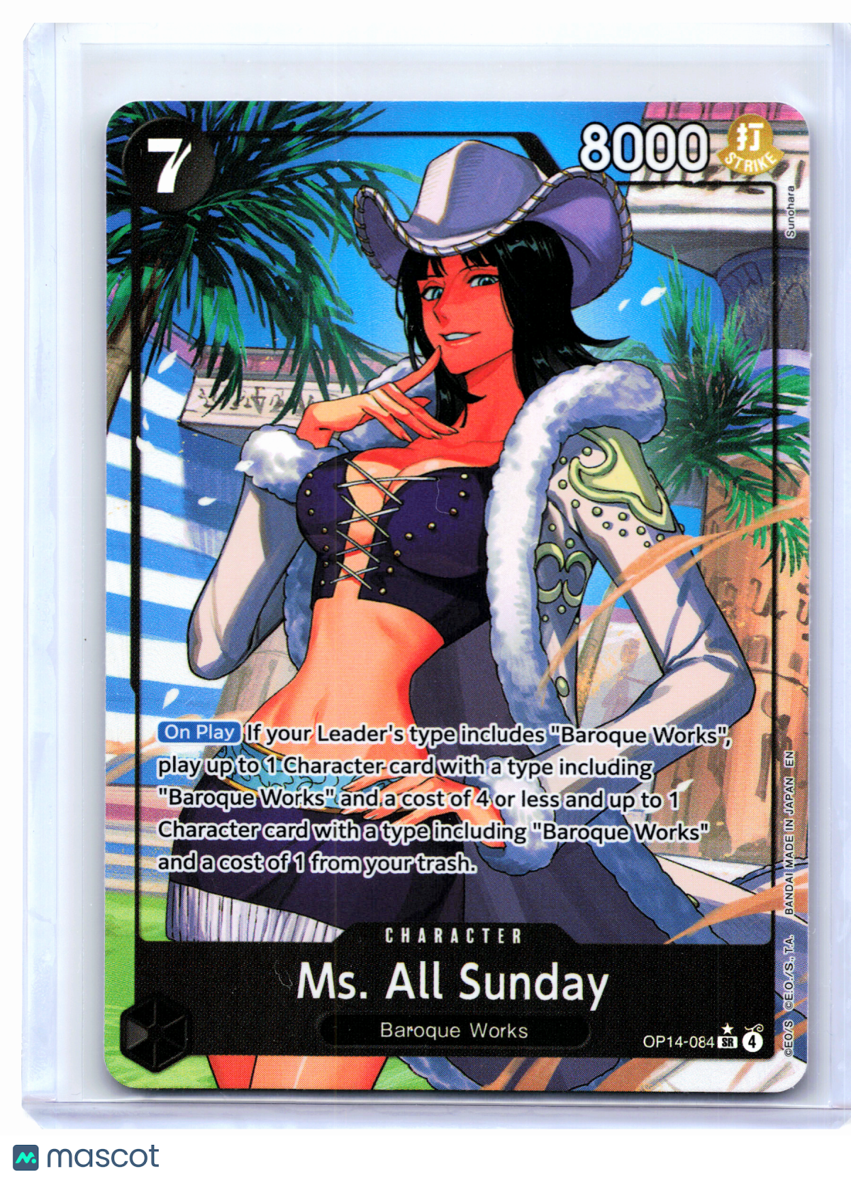 2026 One Piece—Ms. All Sunday (Alt Art) #OP14-084 The Azure Sea's Seven—SR Foil