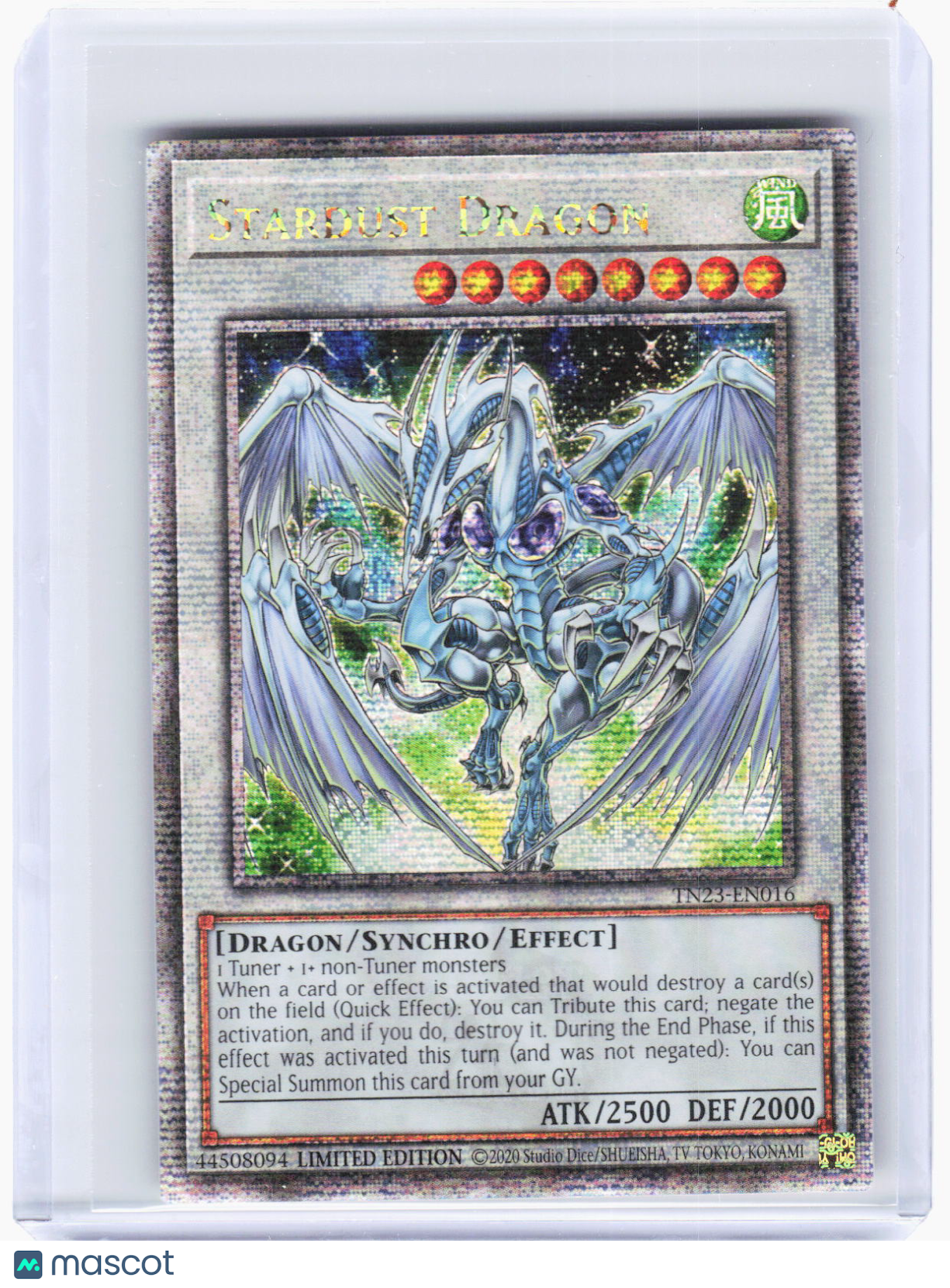 2023 YuGiOh! —Stardust Dragon #TN23-EN016 25th Ann Tin: Dueling Heroes—QCSR Foil