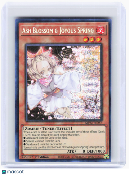 2022 YuGiOh!—Ash Blossom & Joyous Spring #MP22-EN257 (MP22)—PRS Foil 1st Ed