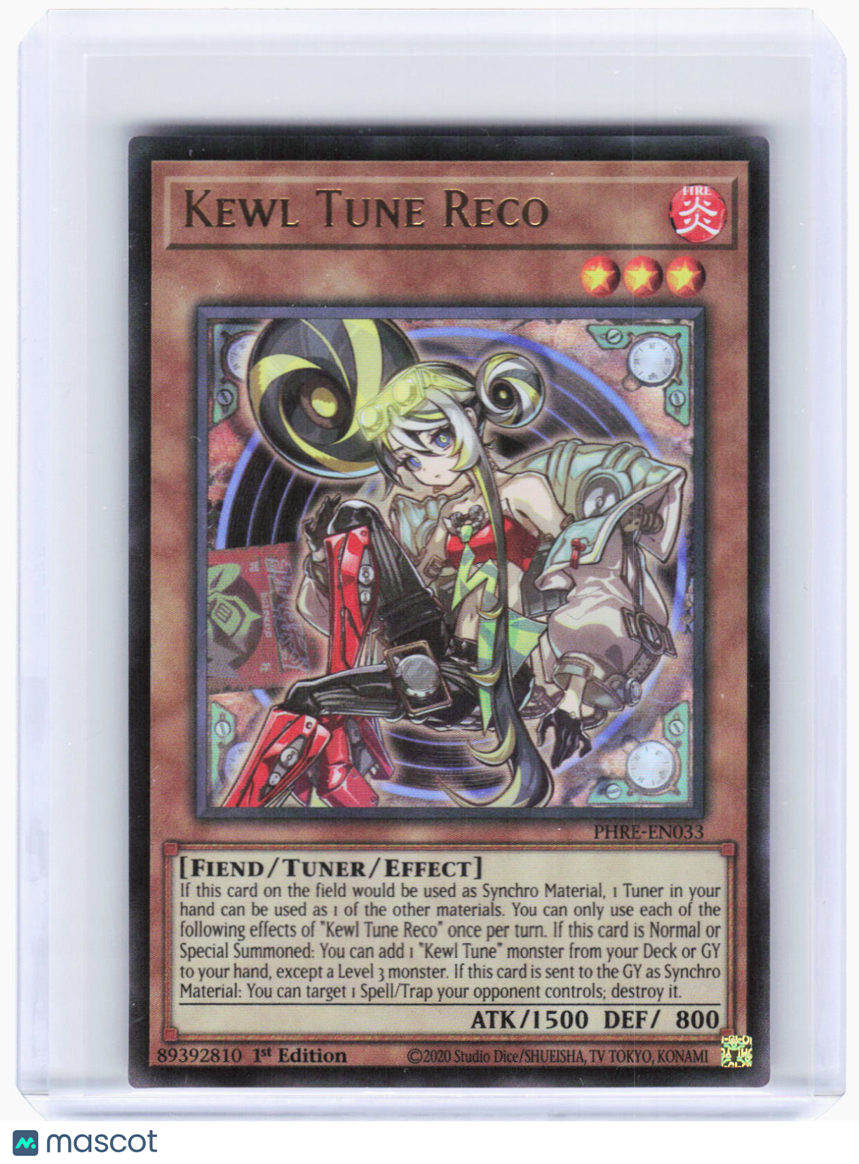 2025 YuGiOh!—Kewl Tune Reco (CR) #PHRE-EN033 Phantom Revenge—CR Foil 1st Ed