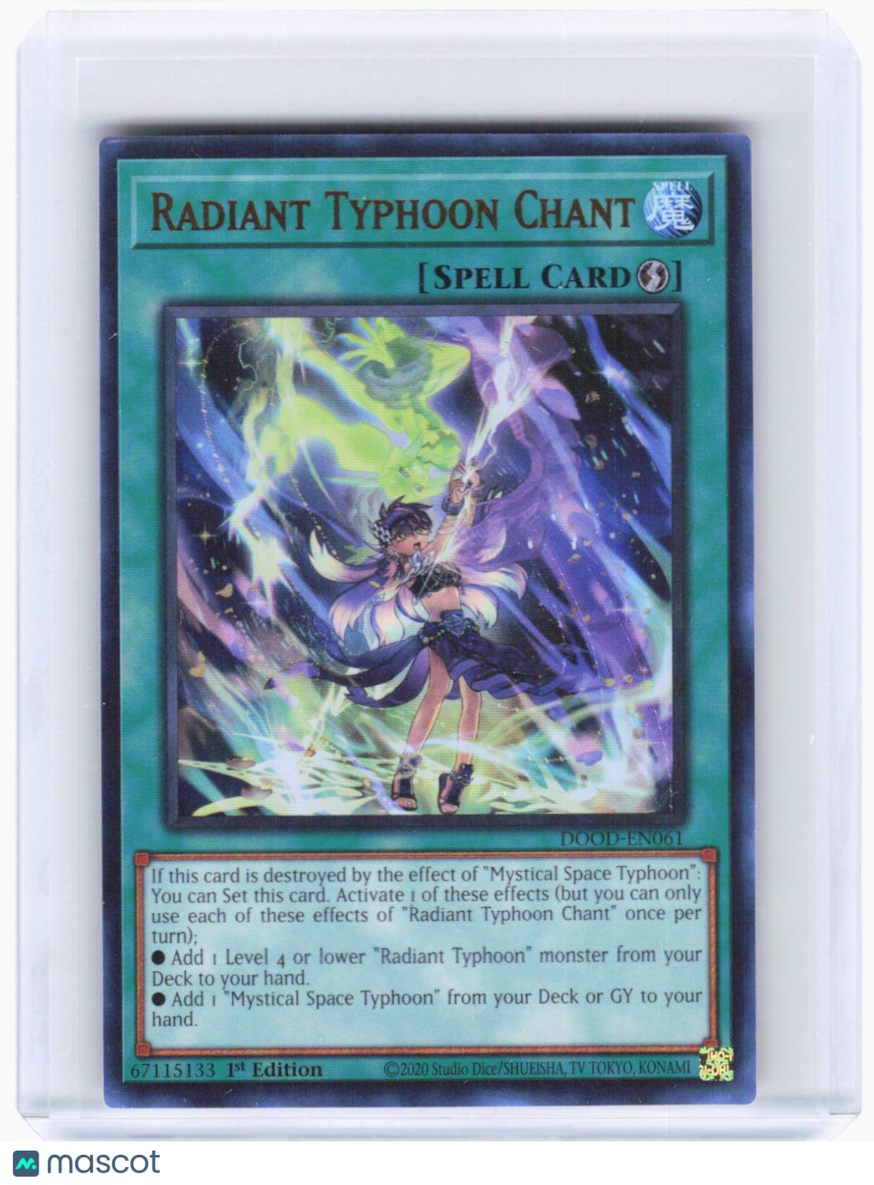 2025 YuGiOh!—Radiant Typhoon Chant #DOOD-EN061 Doom of Dimensions—UR Foil 1st Ed