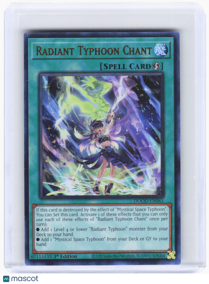 2025 YuGiOh!—Radiant Typhoon Chant #DOOD-EN061 Doom of Dimensions—UR Foil 1st Ed