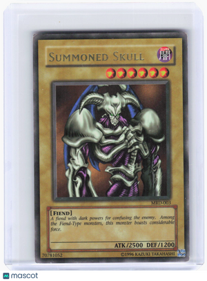 2002 YuGiOh!—Summoned Skull #MRD-003 Metal Raiders—Ultra Rare Foil (Damaged)
