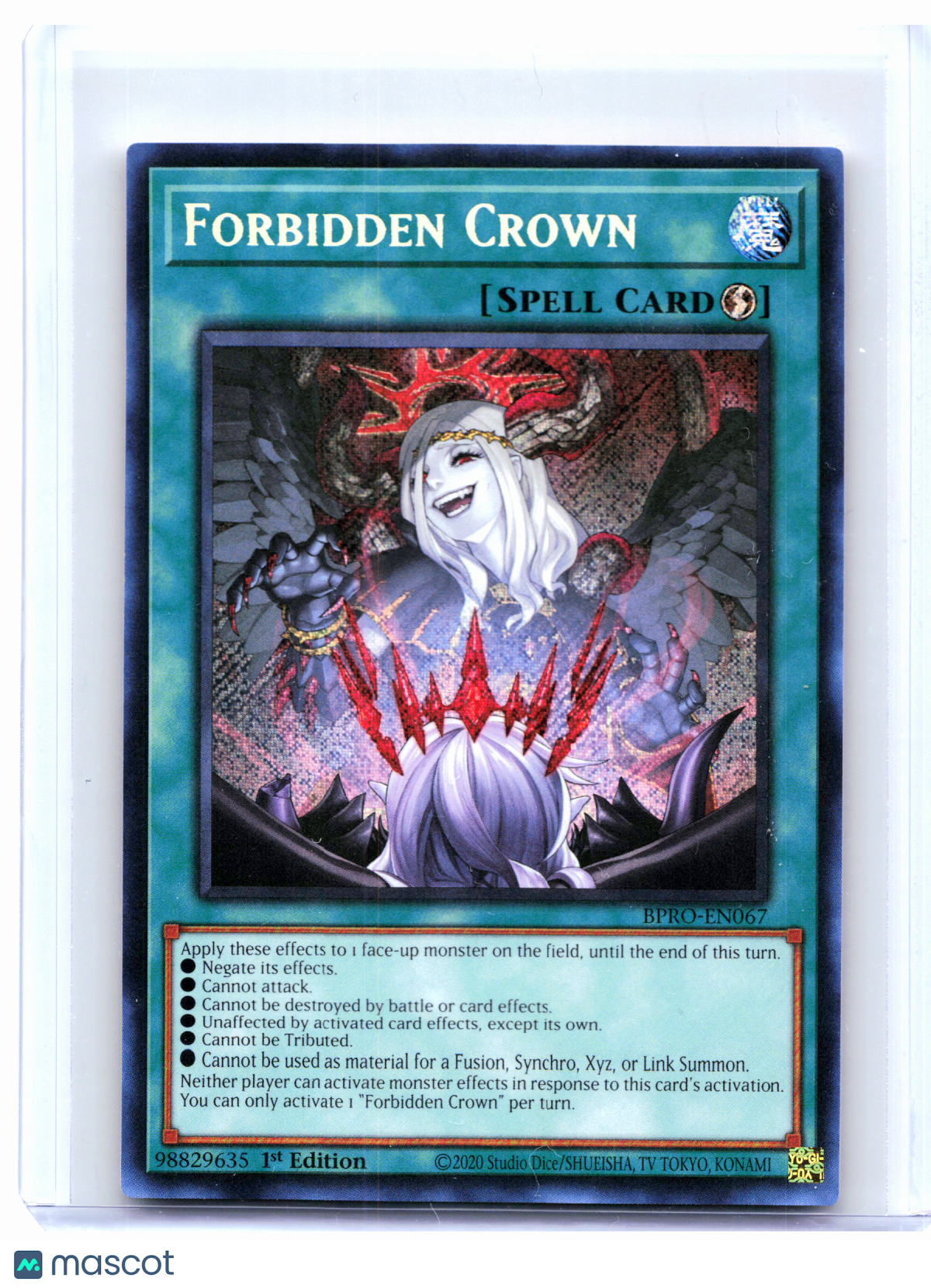 2026 YuGiOh—Forbidden Crown #BPRO-EN067 Burst Protocol—Secret Rare Foil (1st Ed)
