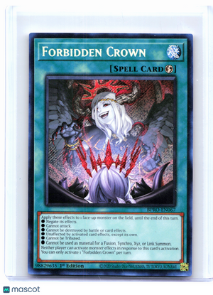 2026 YuGiOh—Forbidden Crown #BPRO-EN067 Burst Protocol—Secret Rare Foil (1st Ed)