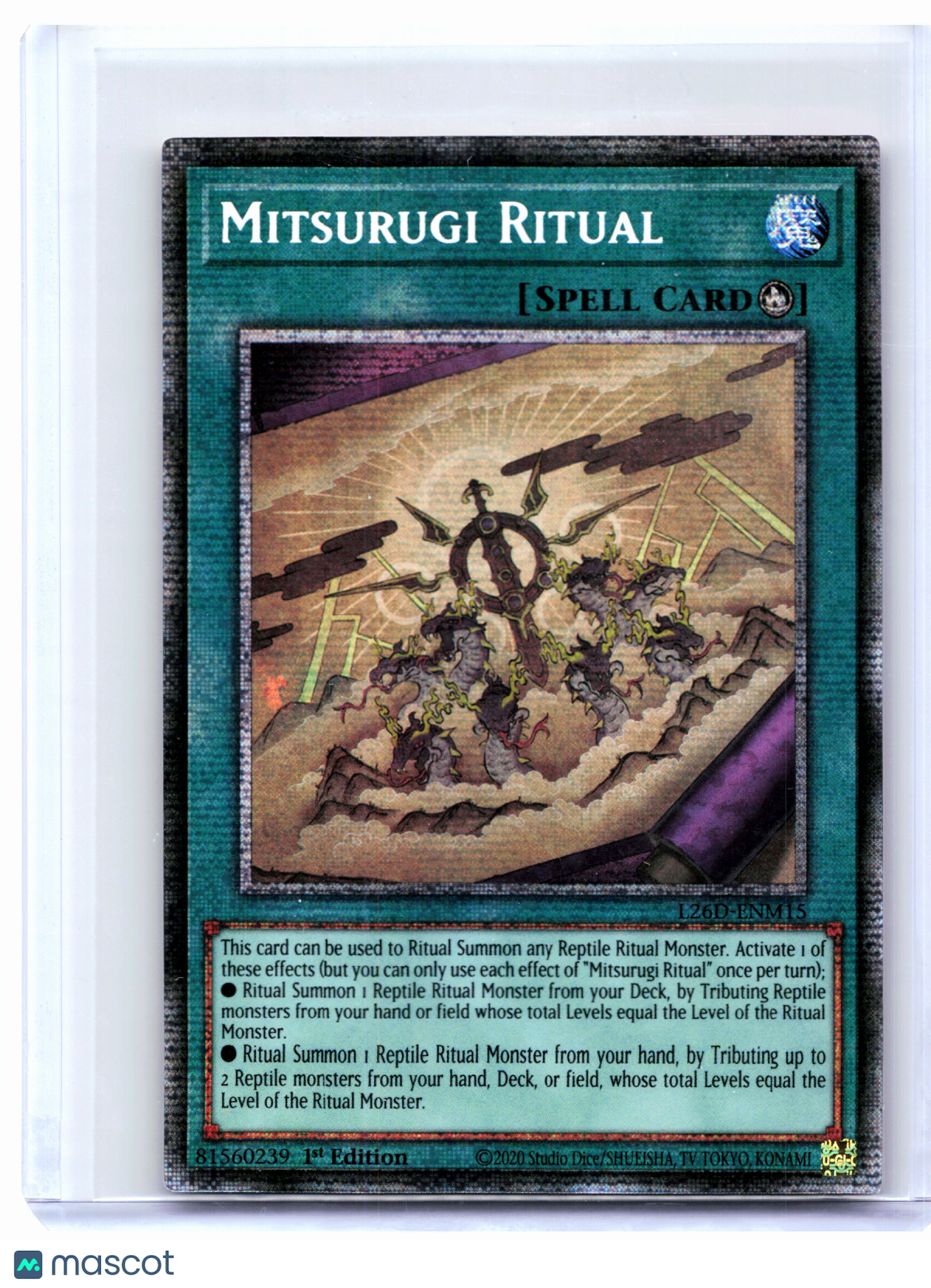 2026 YuGiOh!—Mitsurugi Ritual #L26D-ENM15—Starlight Rare Foil (1st Edition)