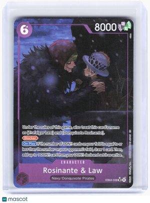 2024 One Piece Card Game—Rosinante & Law (Alt Art) #EB04-038 (OP14)—SR Foil