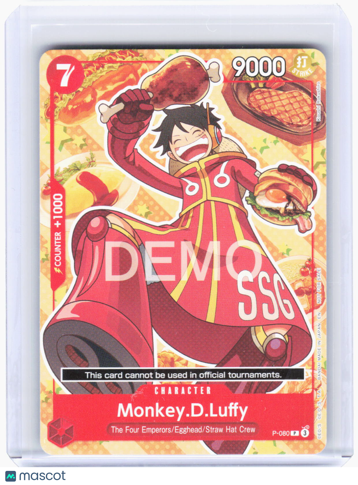 2024 One Piece Card Game—Monkey.D.Luffy (Bandai Fest 24-25) #P-080 (OP-PR)— Foil