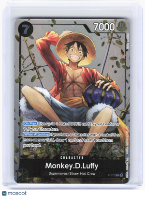 2023 One Piece Card Game—Monkey.D.Luffy (Tin Set Vol. 2) #P-075 (OP-PR)—SR Foil