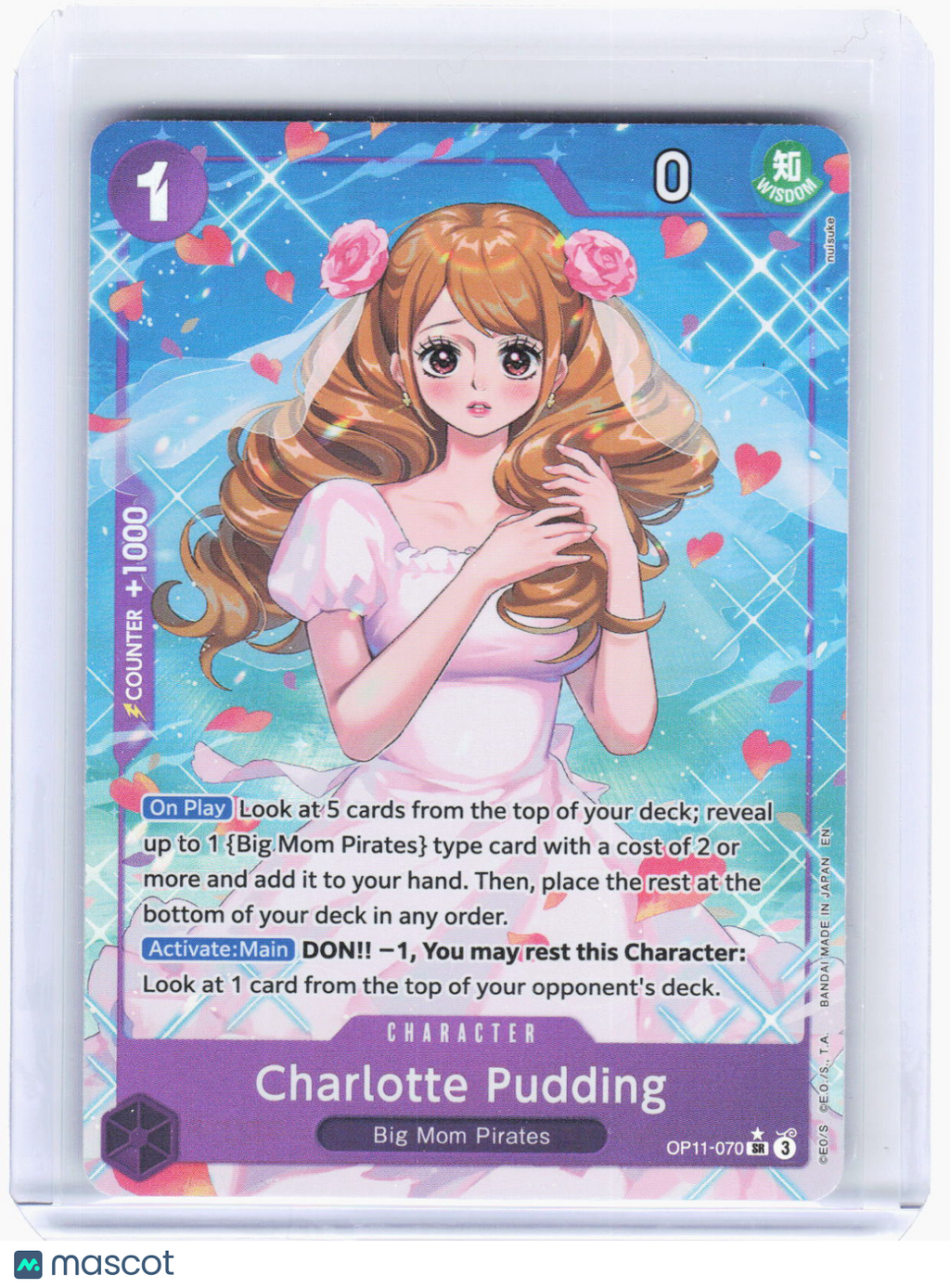 2024 One Piece Card Game—Charlotte Pudding (Alt Art) #OP11-070 (OP11)—SR Foil