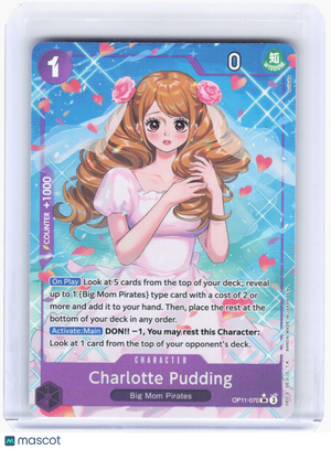 2024 One Piece Card Game—Charlotte Pudding (Alt Art) #OP11-070 (OP11)—SR Foil