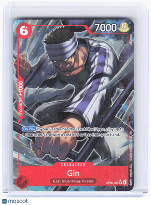 2023 One Piece Card Game—Gin (Alt Art) #OP15-007 (OP15-EB04)—Super Rare Foil