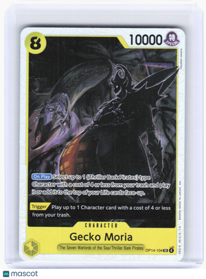 2024 One Piece TCG—Gecko Moria #OP14-104 The Azure Sea's Seven—Super Rare Foil