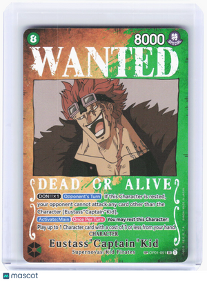 2023 One Piece Card Game—Eustass"Captain"Kid #OP01-051 (OP03)—SR Foil