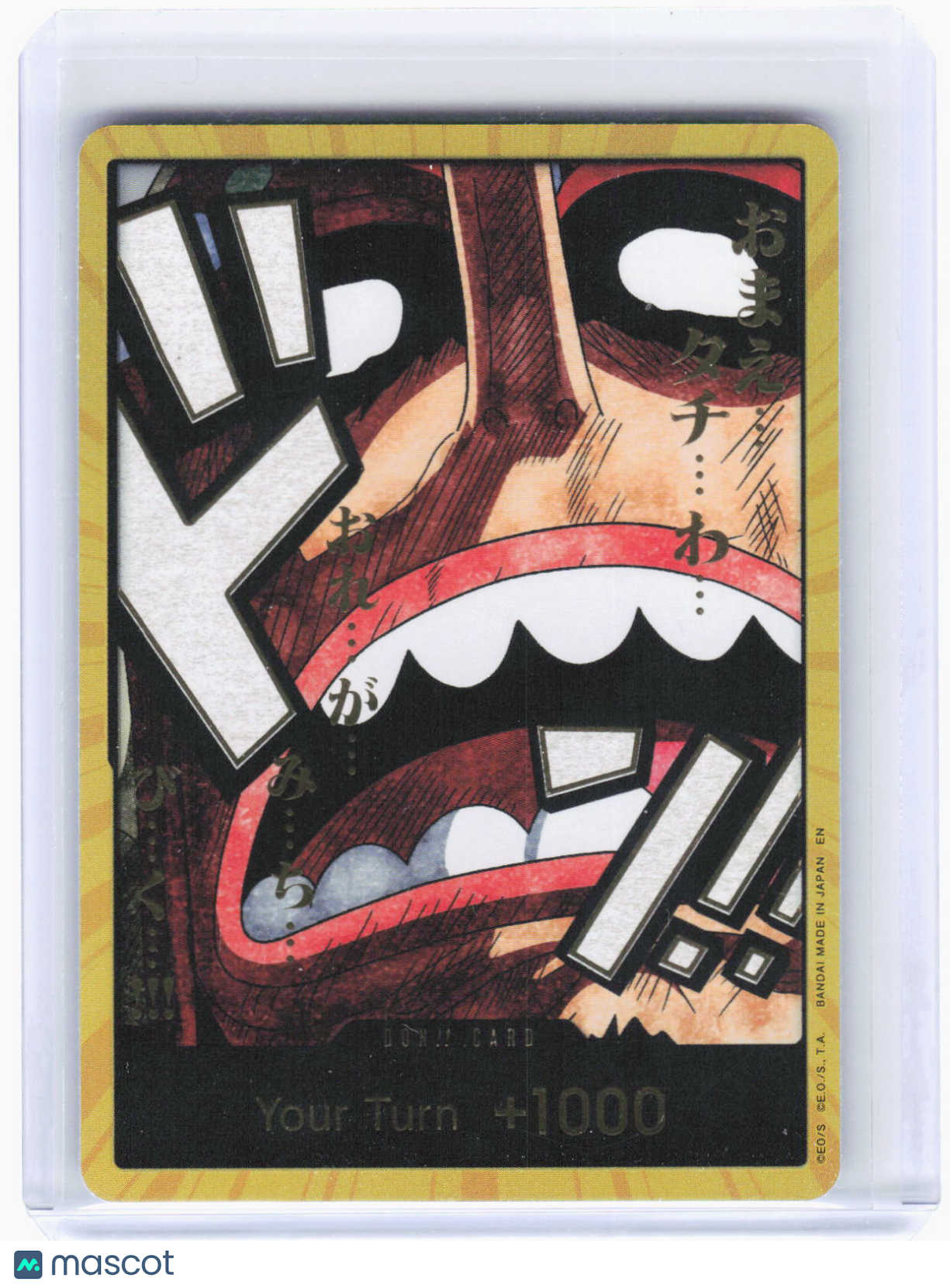 2022 One Piece TCG—DON!! Card (Usopp) (Gold) (PRB-02)—DON!! Gold