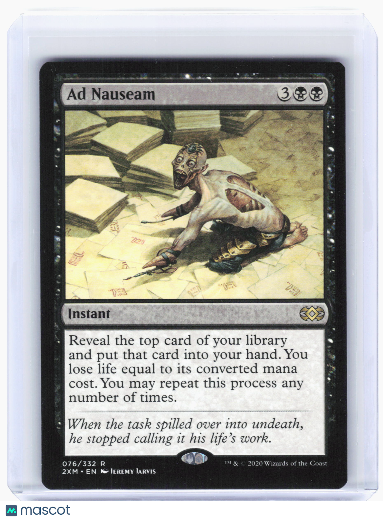 2020 Magic: The Gathering—Ad Nauseam #76 Double Masters—Rare Nonfoil