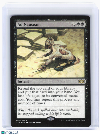 2020 Magic: The Gathering—Ad Nauseam #76 Double Masters—Rare Nonfoil