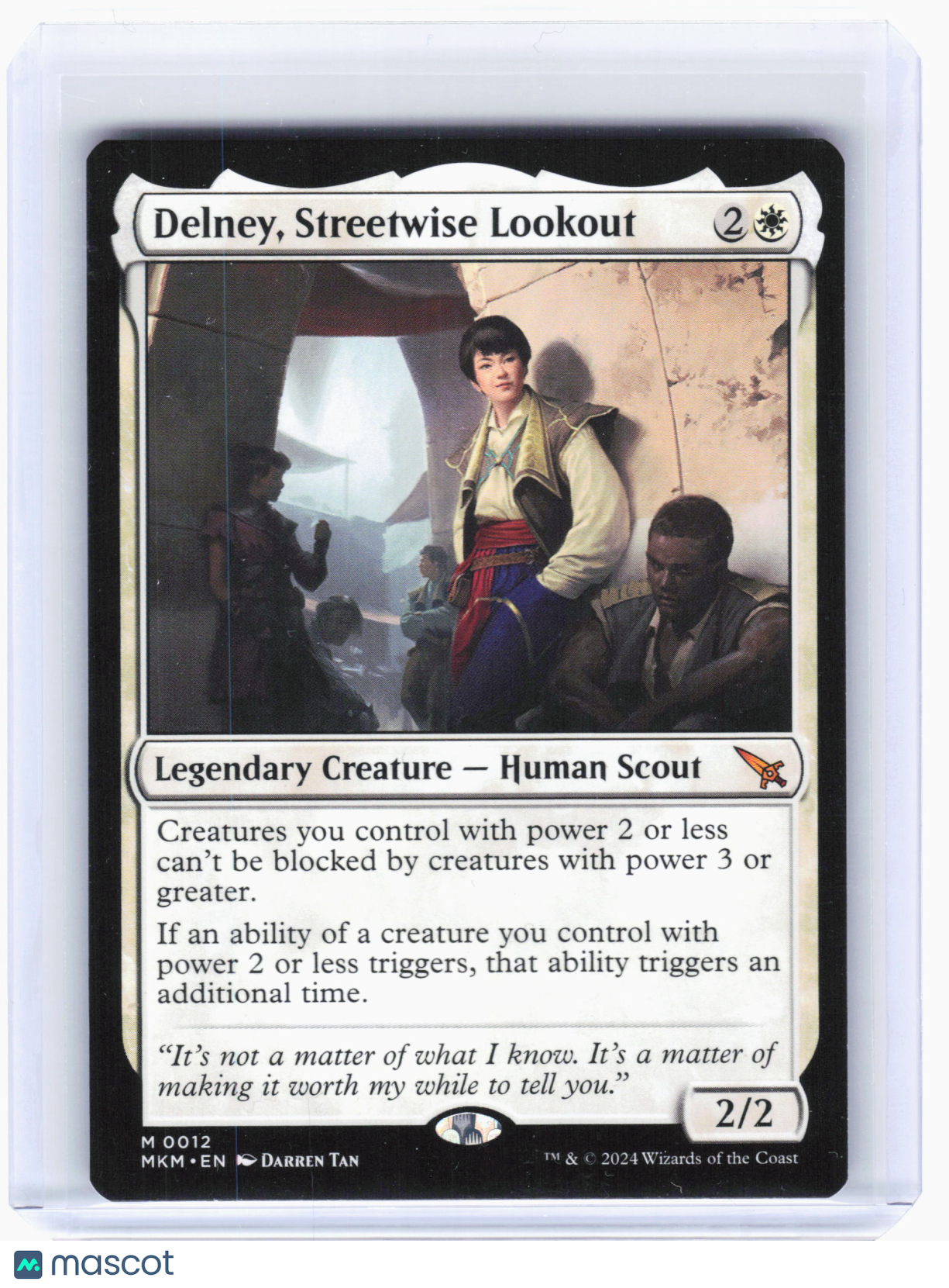 2024 Magic: The Gathering—Delney, Streetwise Lookout #12 MKM—Mythic Nonfoil