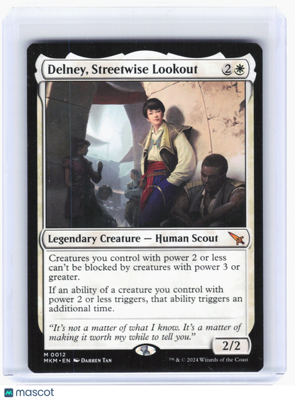 2024 Magic: The Gathering—Delney, Streetwise Lookout #12 MKM—Mythic Nonfoil