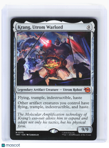 2024 Magic: The Gathering—Krang, Utrom Warlord #175 TMT—Mythic Nonfoil