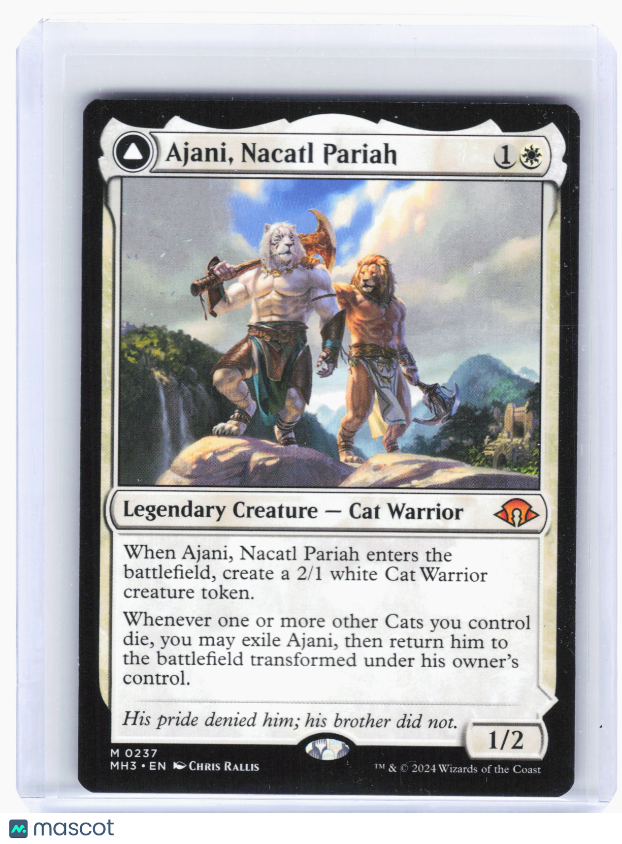 2024 Magic: TG—Ajani, Nacatl Pariah #237 MH3—Mythic Nonfoil (Double-Sided)