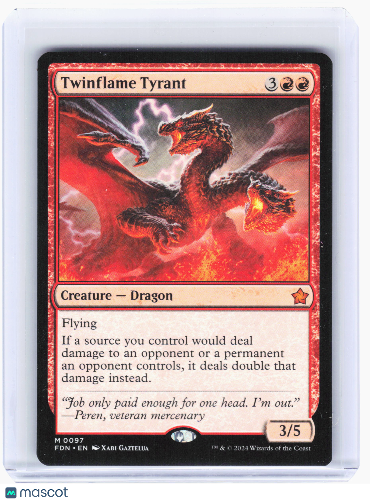 2024 Magic: The Gathering—Twinflame Tyrant #97 Foundations—Mythic Nonfoil