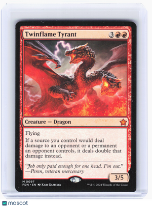 2024 Magic: The Gathering—Twinflame Tyrant #97 Foundations—Mythic Nonfoil