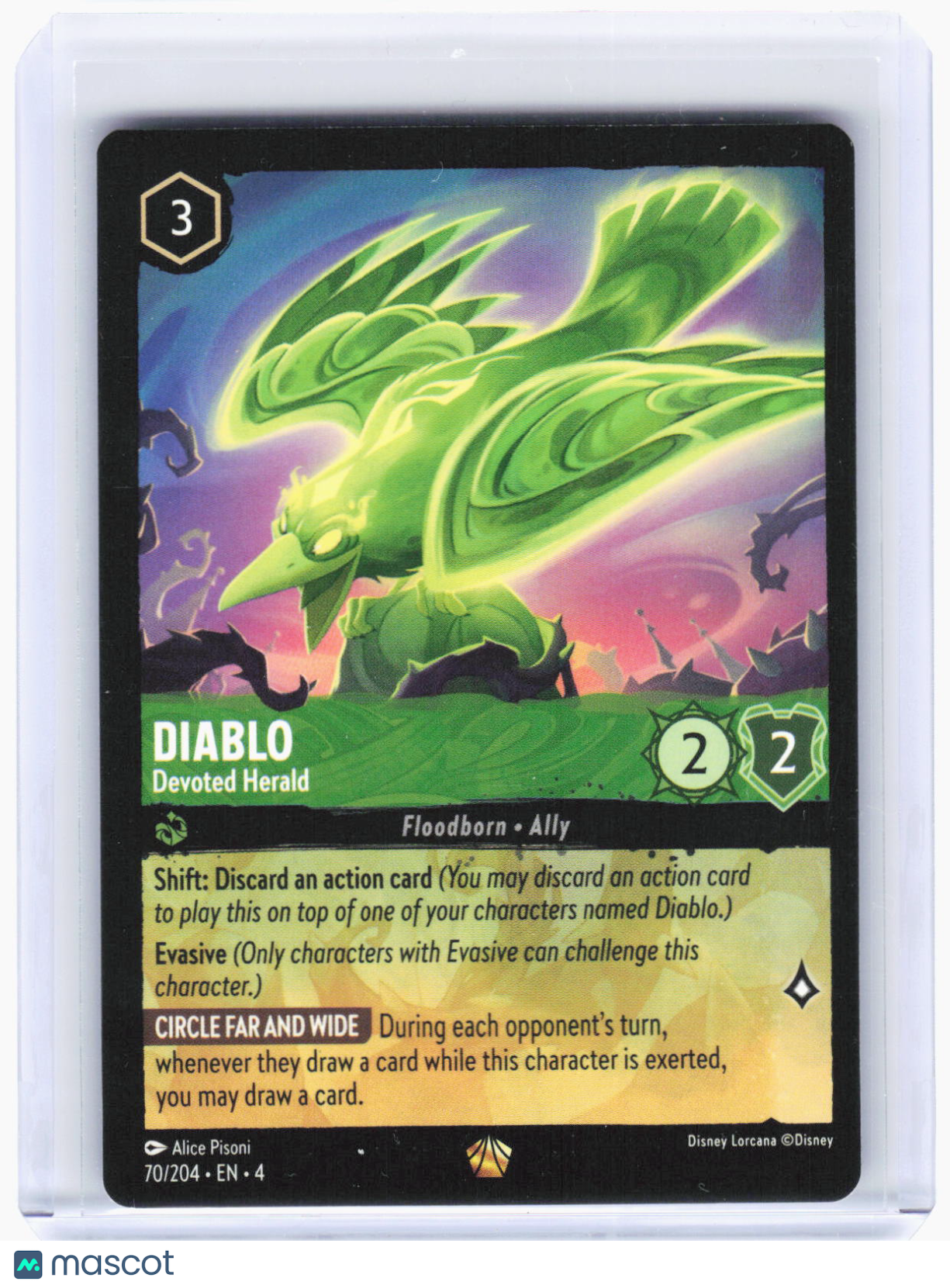 2024 Disney Lorcana—Diablo #70/204 Ursula's Return—Legendary Non-Foil