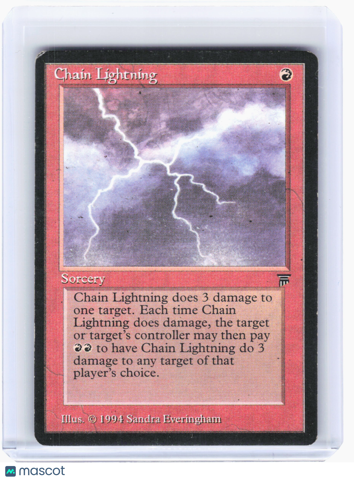 1994 Magic: The Gathering—Chain Lightning Legends—Common Nonfoil [Damaged]