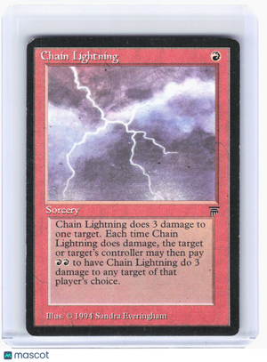 1994 Magic: The Gathering—Chain Lightning Legends—Common Nonfoil [Damaged]