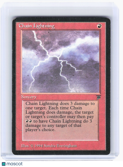 1994 Magic: The Gathering—Chain Lightning Legends—Common Nonfoil [Damaged]