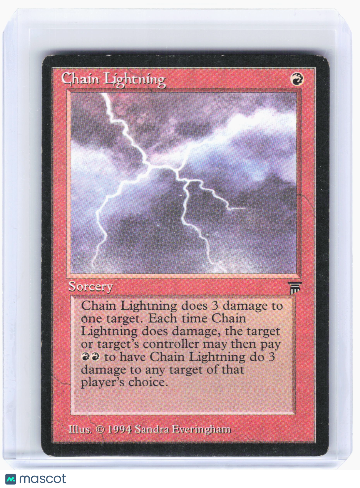 1994 Magic: The Gathering—Chain Lightning Legends—Common Nonfoil [Damaged]