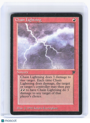 1994 Magic: The Gathering—Chain Lightning Legends—Common Nonfoil [Damaged]
