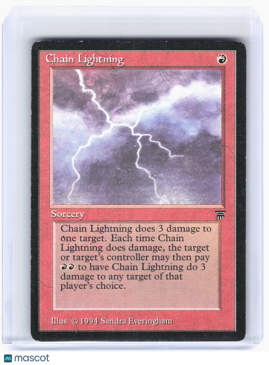 1994 Magic: The Gathering—Chain Lightning Legends—Common Nonfoil [Damaged]