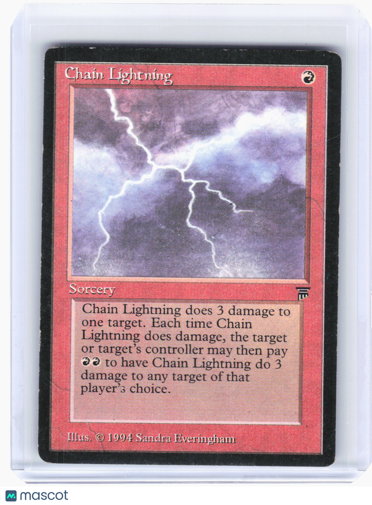 1994 Magic: The Gathering—Chain Lightning Legends—Common Nonfoil [Damaged]